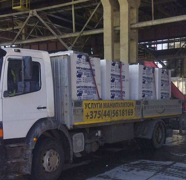 Доставка газасиликатных блоков с завода КСИ